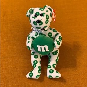 Green M&M Beanie Baby